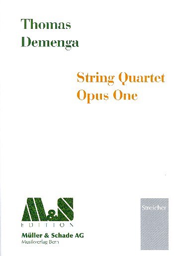 T. Demenga: Streichquartett op. 1, 2VlVaVc (Part.)