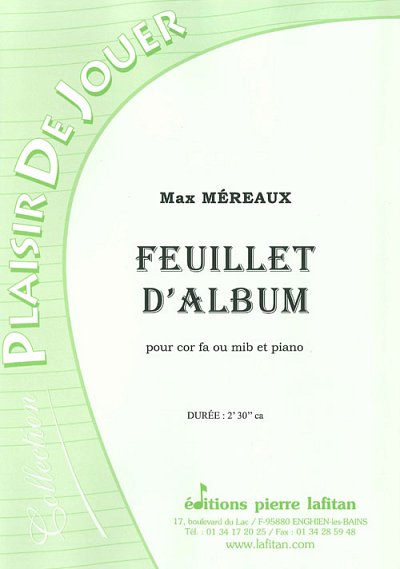 Feuillet D'Album, HrnKlav (KlavpaSt)