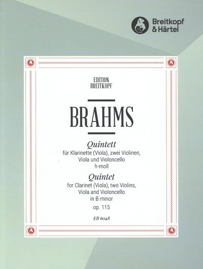 J. Brahms: Klarinettenquintett h-moll , Klar2VlVaVc (Stsatz)