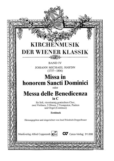 M. Haydn: Missa in honorem Sancti Domin, 4GesGchOrch (Pa+St)