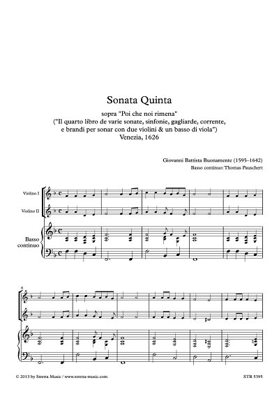 DL: G.B. Buonamente: Sonata Quinta sopra 