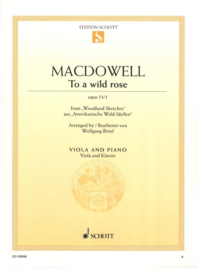 E. MacDowell: To a wild rose op. 51/1 , VaKlv