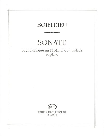 F.A. Boieldieu: Sonate en Si bémol, Ob/KlrKlav (KlaPa+St)