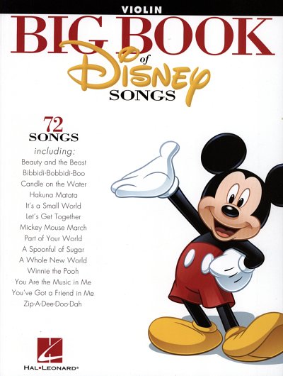 The Big Book Of Disney Songs - Violin, Viol