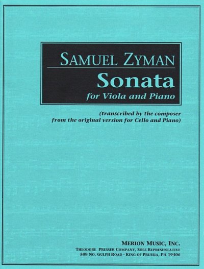 S. Zyman: Sonata for Viola and Piano