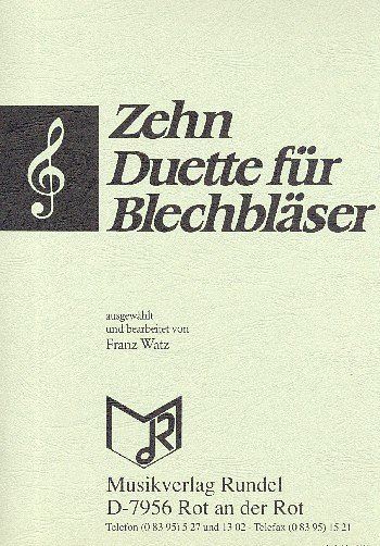 F. Watz: 10 Duette für Blechbläser, 2Blech (Sppa)