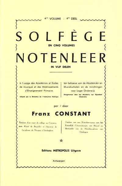 F. Constant: Notenleer 4, Ges