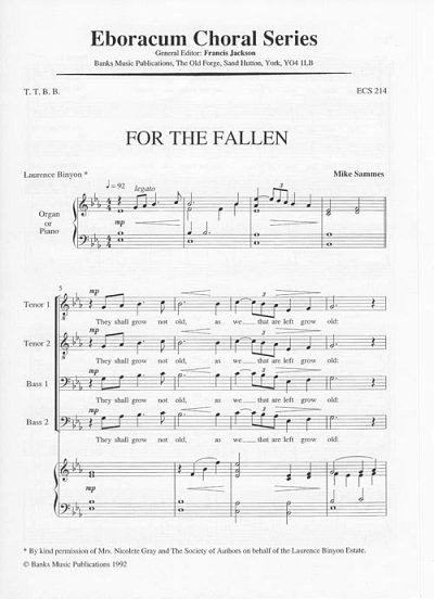 C. Porter: For the Fallen, Mch4Klav (Part.)