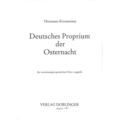H. Kronsteiner: Deutsches Proprium Der Osternacht