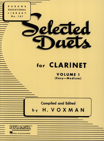 H. Voxman: Selected Duets for Clarinet Vol. 1, Klar
