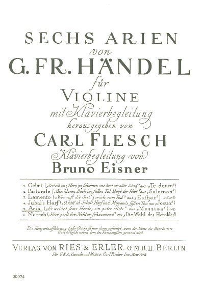 G.F. Händel: Aria