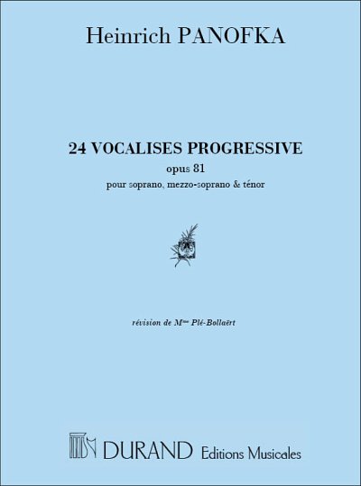 H. Panofka: 24 Vocalises Progressives op. 81, GesKlav (KA)