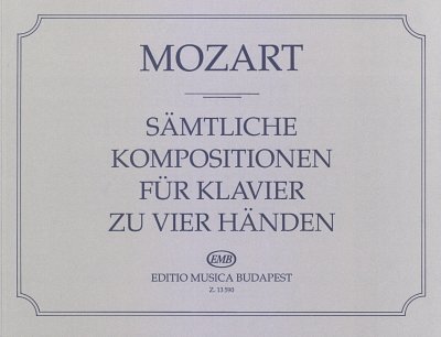 W.A. Mozart: Sämtliche Kompositionen für Klav, Klav4m (Sppa)
