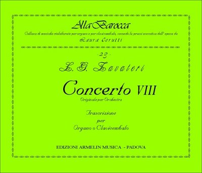 L.G. Zavateri: Concerto VIII., Org/Cemb