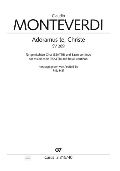 DL: C. Monteverdi: Adoramus te, Christe SV 289, Gch6Bc (Part