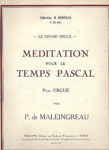 Méditation pour le temps Pascal Op.35