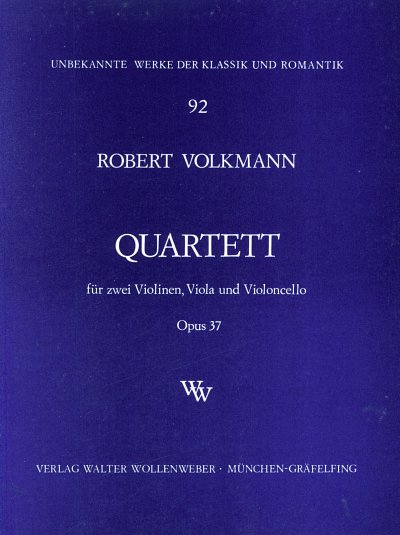 Volkmann Robert: Quartett f-Moll Op 37