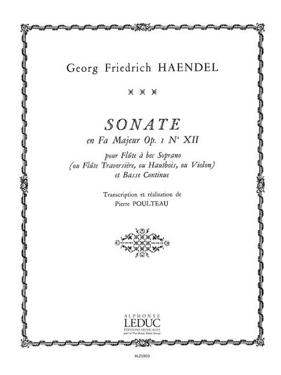 G.F. Händel: Sonata Op.1, No.12 in F major (Part.)
