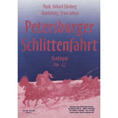 R. Eilenberg: Petersburger Schlittenfahrt op, Blaso (Dir+St)