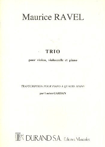 M. Ravel: Trio 4 Mains , Klav4m (Sppa)