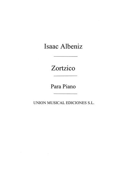 I. Albéniz: Zortzico For Piano, Klav