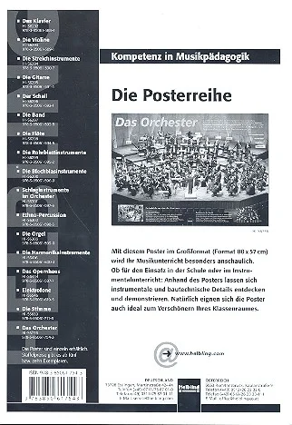 Poster Sekundarstufe: Das Orchester, Orch (Poster) (1)