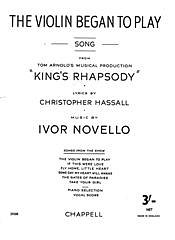 I. Novello et al.: The Violin Began To Play (from 'King's Rhapsody')