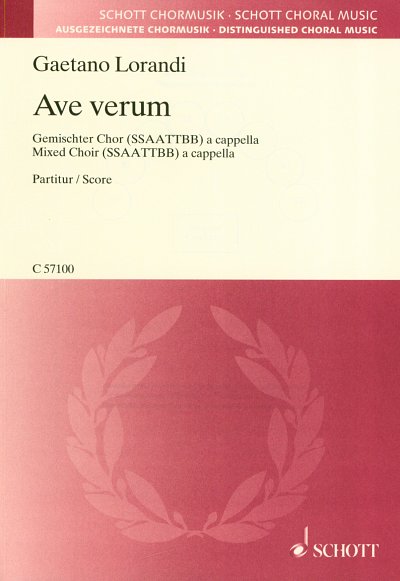 G. Lorandi: Ave verum , GCh8 (Part.)