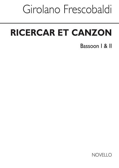 G. Frescobaldi: Ricercar Et Canzon - Bassoon 1 And 2, Fag