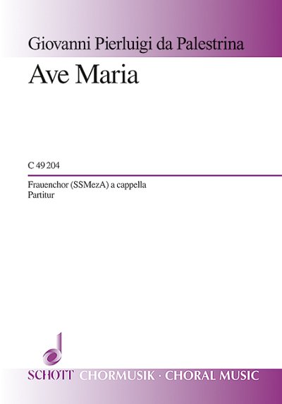 G.P. da Palestrina: Ave Maria , Fch4 (Chpa)