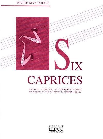 P.-M. Dubois: Six Caprices, 2Sax (Bu)