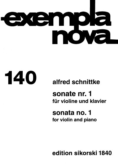 AQ: A. Schnittke: Sonate 1 Exempla Nova 140 (B-Ware)