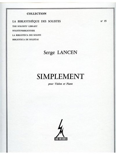 S. Lancen: Simplement, VlKlav (KlavpaSt)