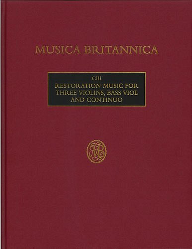 P. Holman: Restoration Music for Three Violins, 3VlVcBc (Bu)