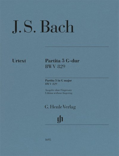 J.S. Bach: Partita Nr. 5 G-dur BWV 829, Klav/Cemb