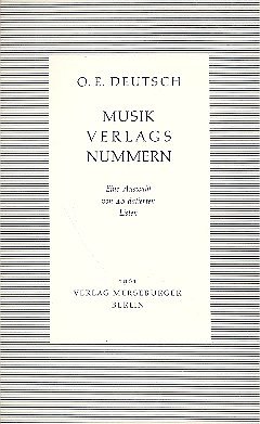O.E. Deutsch: Musikverlagsnummern (Bu)