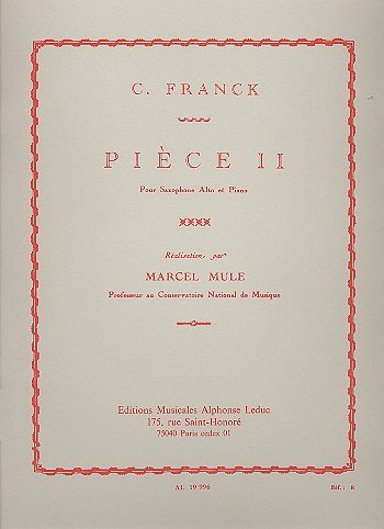 C. Franck: Pièce II (Bu)