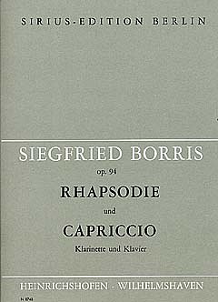 S. Borris: Rhapsodie und Capriccio für Flöte und Klavier op. 94