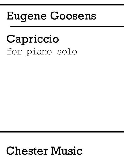 Capriccio Piano Solo, Klav