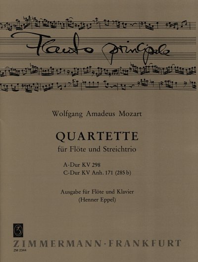 W.A. Mozart: Quartette A-Dur / C-Dur Kv 298 / 171