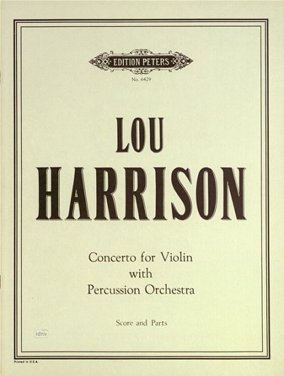 H. Lou: Concerto for Violin, VaSchl (Pa+St)