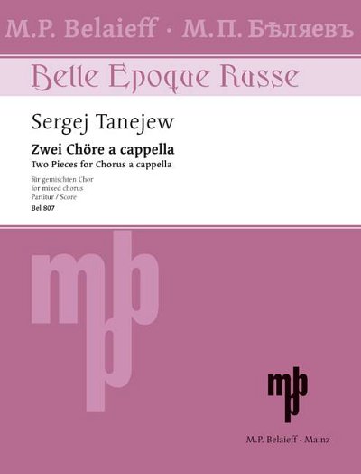 DL: S.I. Tanejew: Zwei Chöre a cappella, Gch (Chpa)