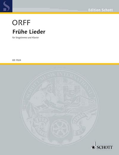 DL: C. Orff: Frühe Lieder, GesKlav