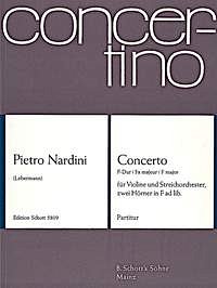 P. Nardini: Concerto F-Dur op. 1/3  (Part.)