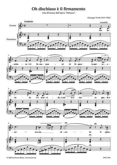 DL: G. Verdi: Oh dischiuso e il firmamento