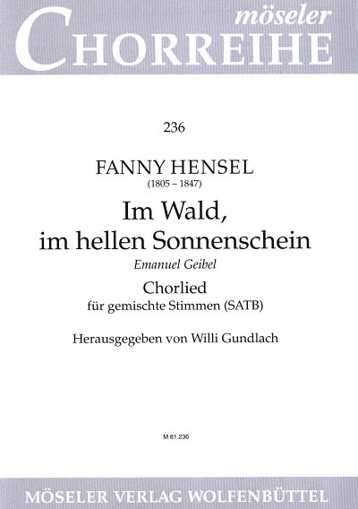 F. Hensel: Im Wald, im hellen Sonnenschein op. 3,6