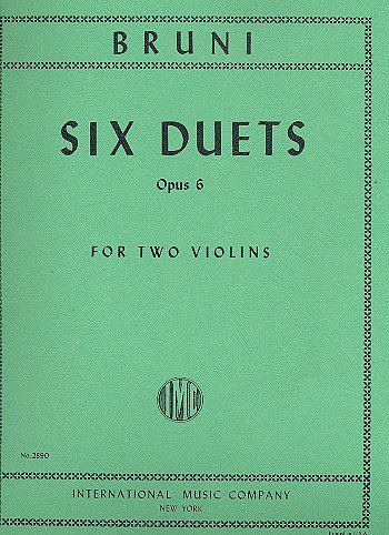 A.B. Bruni: 6 Duetti, 2Vl (Bu)