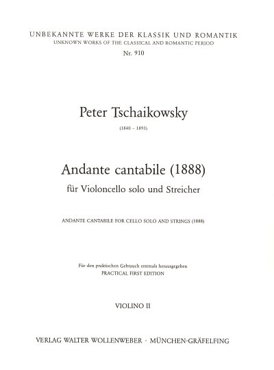 P.I. Tschaikowsky: Andante Cantabile op. 11, Vc5Str (Vl2)