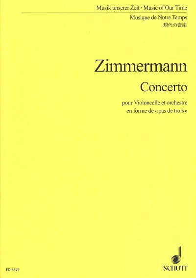 B.A. Zimmermann: Concerto , VcOrch (Stp)
