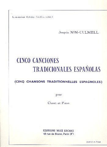 5 Chansons traditionnelles espagnoles , GesKlav